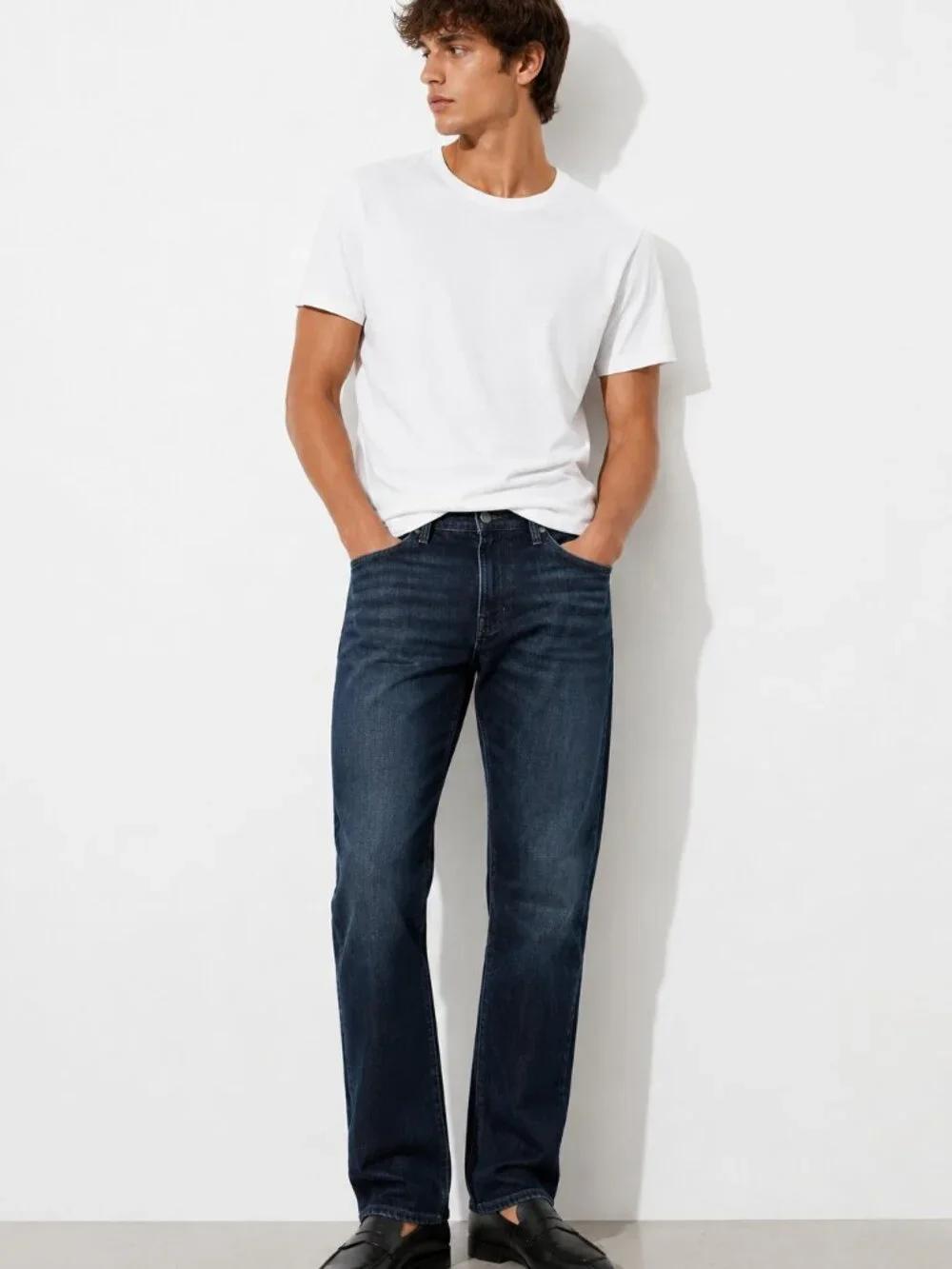 Lucky Brand 213 Vintage Straight Jeans Dark Wash Western Casual Denim 32x30